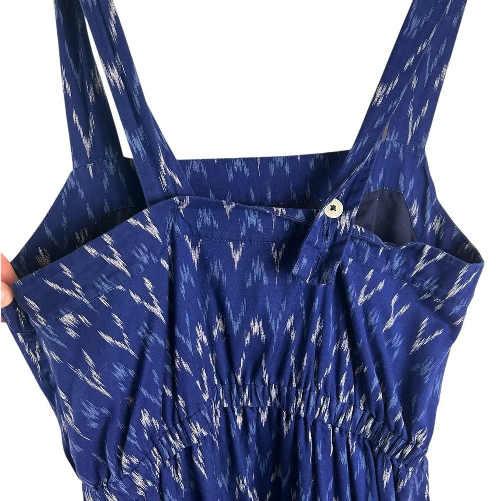 J. Crew Ikat maxi dress Navy Patterned Maxi Dress